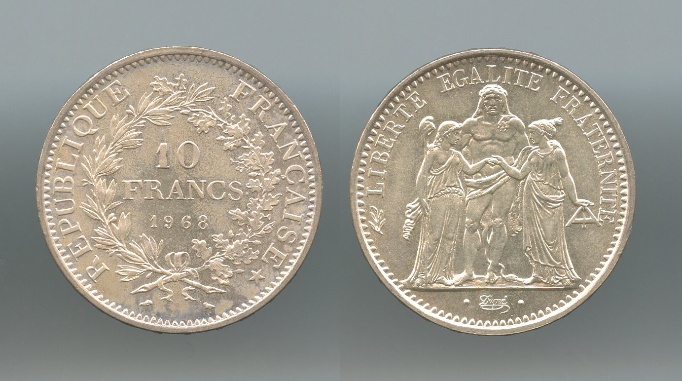 FRANCIA, 10 Francs 1968