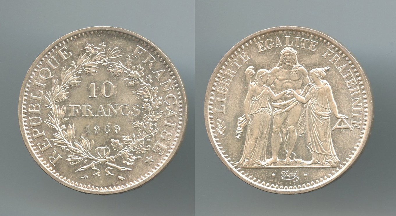 FRANCIA, 10 Francs 1969
