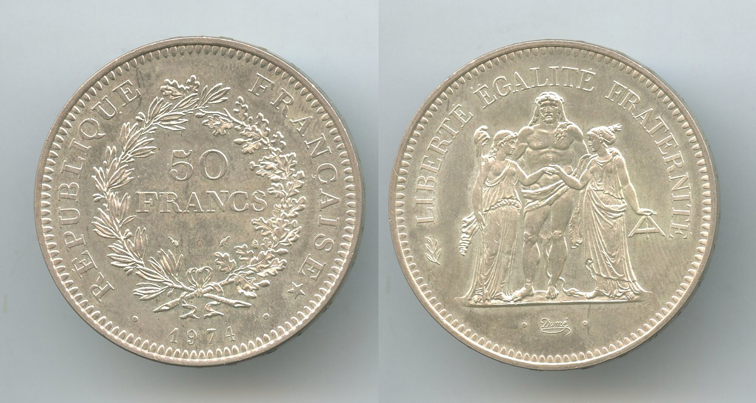 FRANCIA, 50 Francs 1974