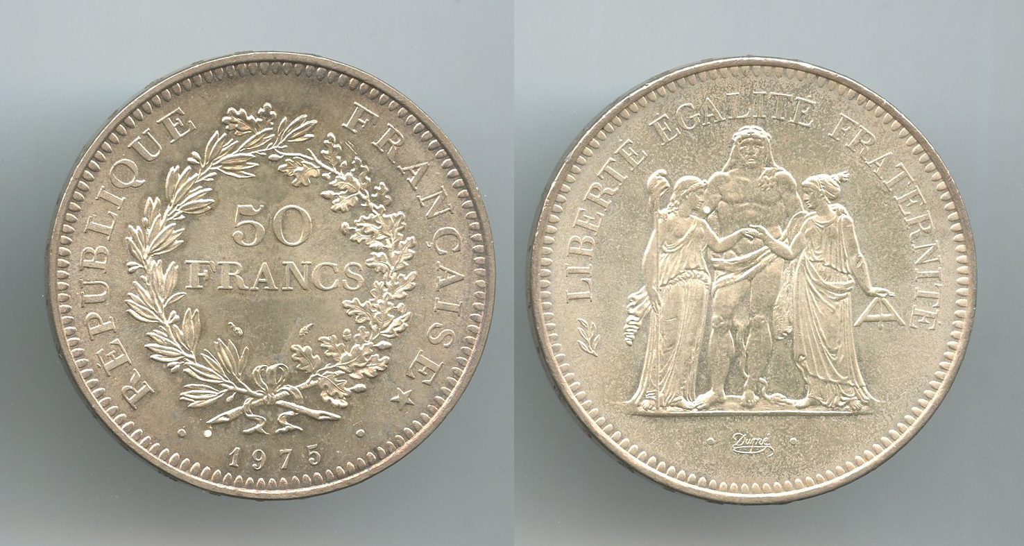 FRANCIA, 50 Francs 1975