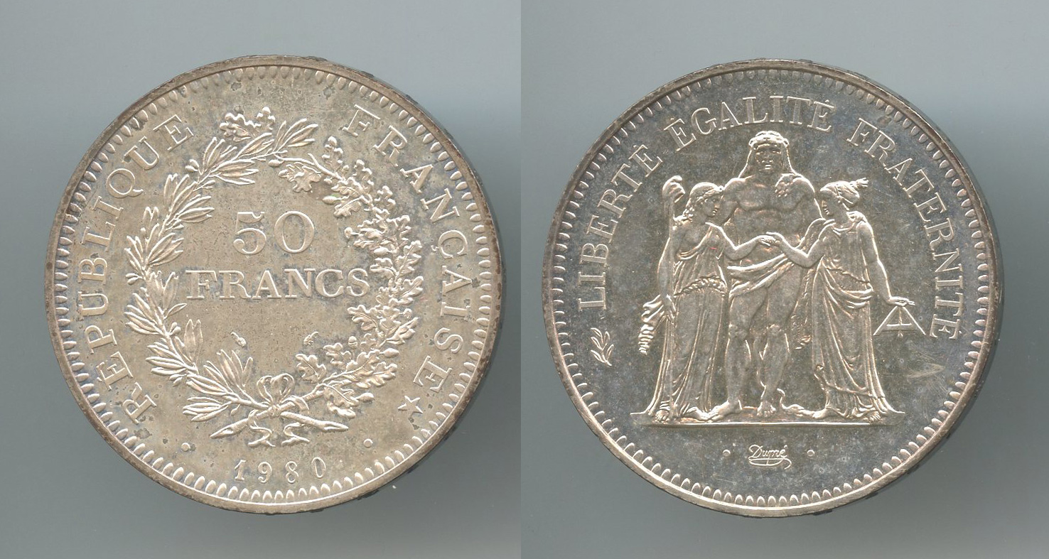 FRANCIA, 50 Francs 1980
