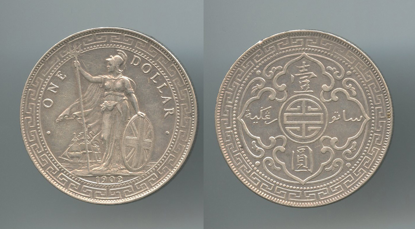 REGNO UNITO, Trade Dollar 1902