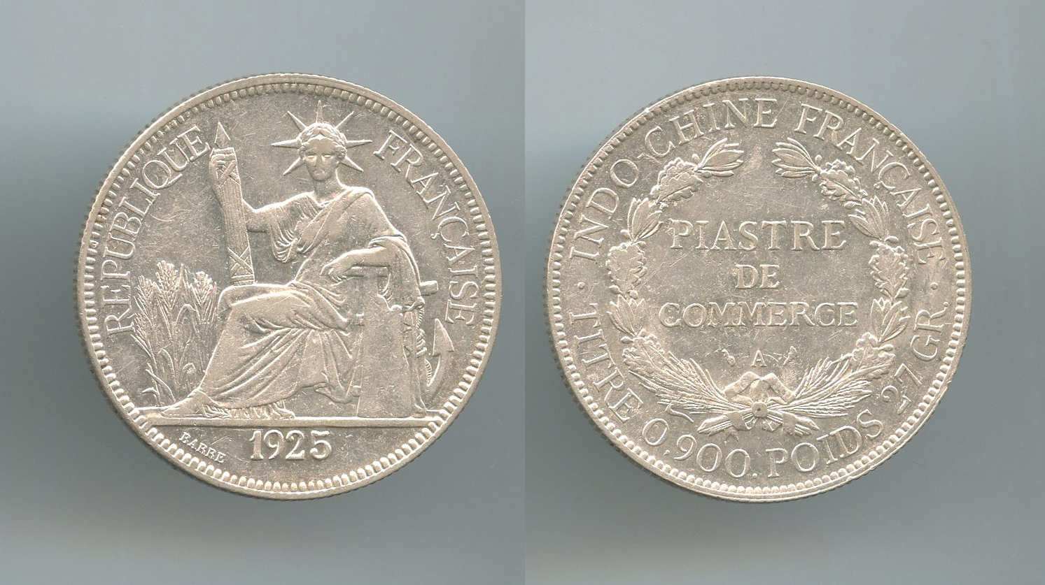 INDOCINA FRANCESE, Piastre 1925 A