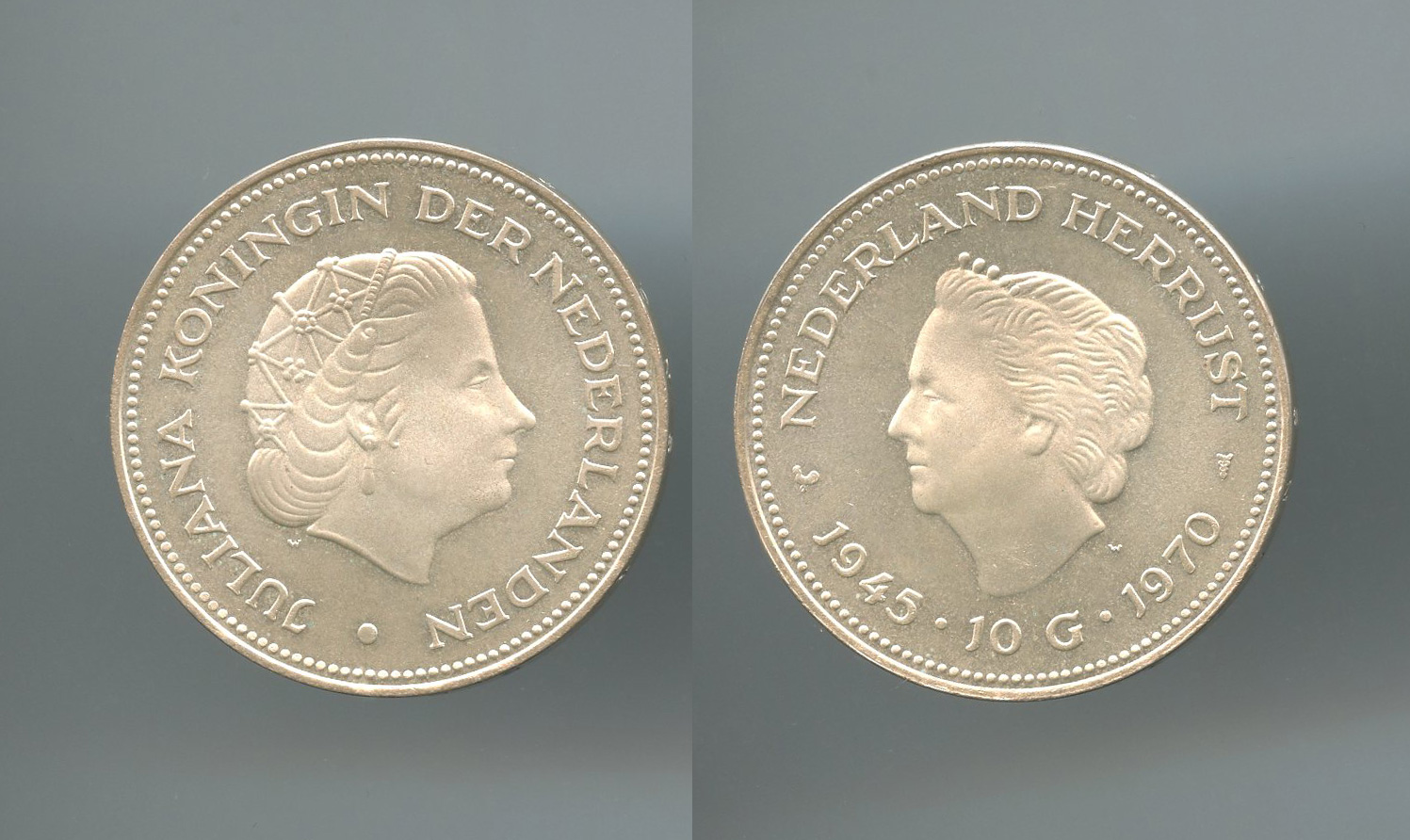 PAESI BASSI, Juliana (1948-1980) 10 Gulden 1970