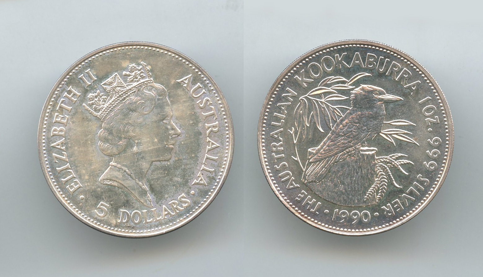 AUSTRALIA, Elizabeth II, 5 Dollars 1990 AUSTRALIA, Elizabeth II, 5 Dollars 1990