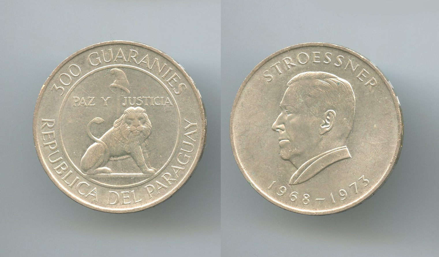 PARAGUAY, Repubblica, 300 Guaranies 1973