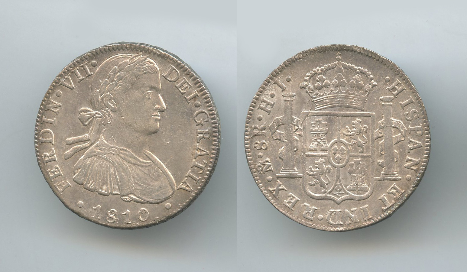 MESSICO, Ferdinando VII (1808-1821) 8 Reales 1810 HJ Mexico City