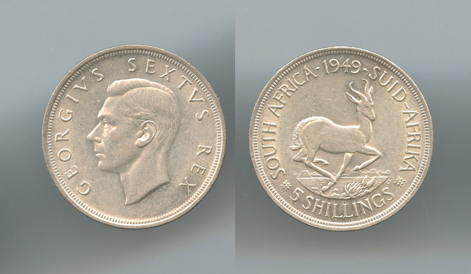 SUDAFRICA, George VI (1937-1952) 5 Shillings 1949