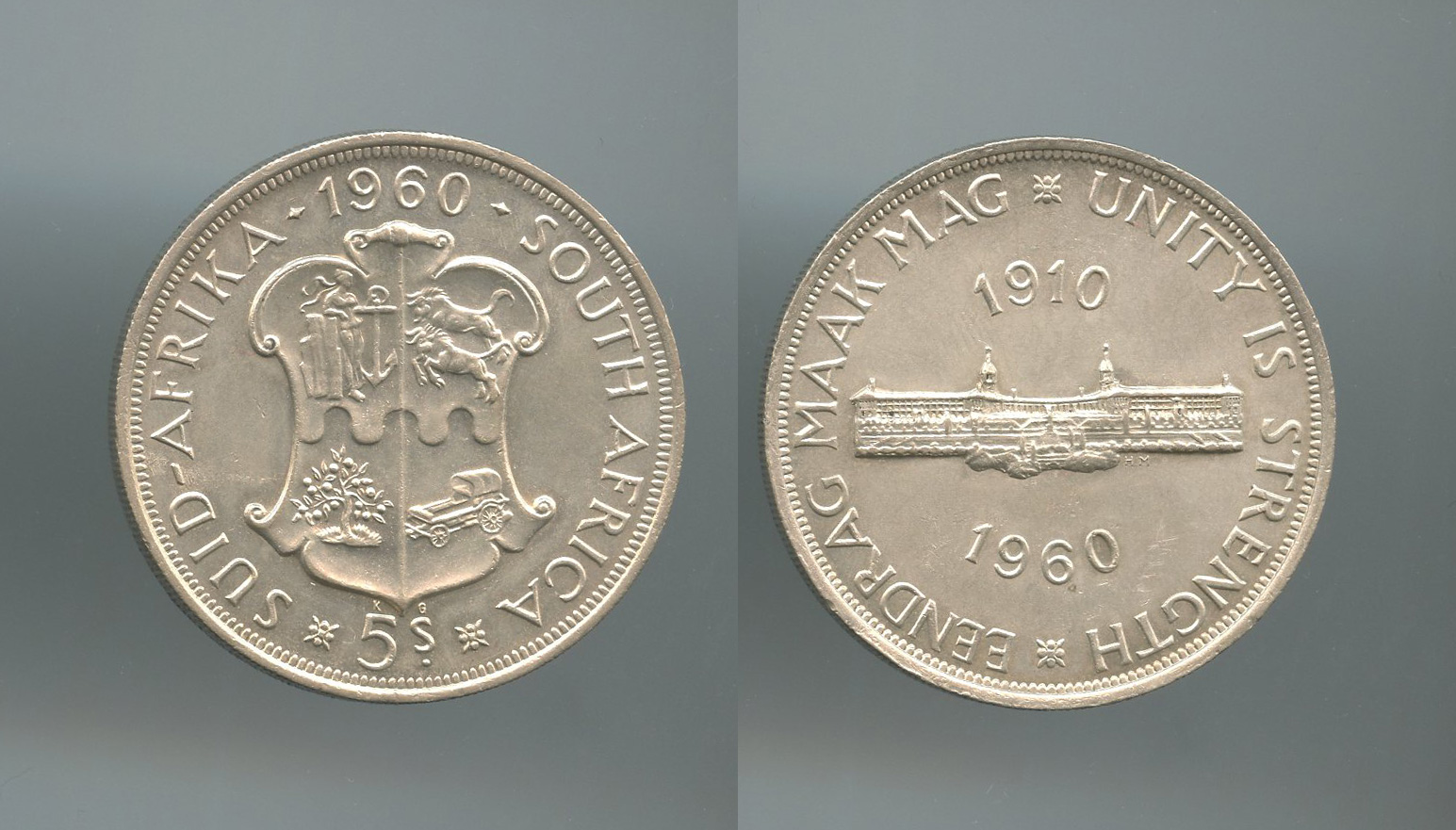 SUDAFRICA, Elizabeth II (1952-2022) 5 Shillings 1960
