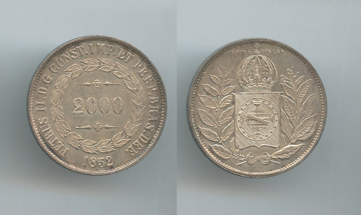 BRASILE, Pedro II (1831-1889) 2000 Reis 1852