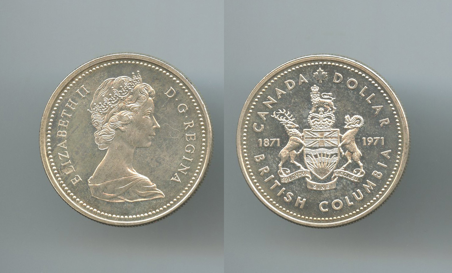 CANADA, Elizabeth II, Dollar 1971 BRITISH COLUMBIA