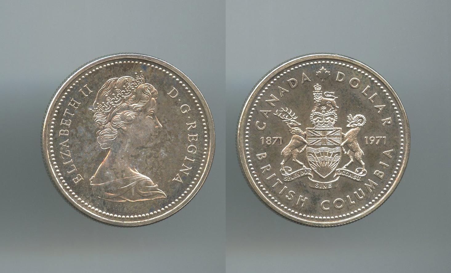 CANADA, Elizabeth II, Dollar 1971 BRITISH COLUMBIA