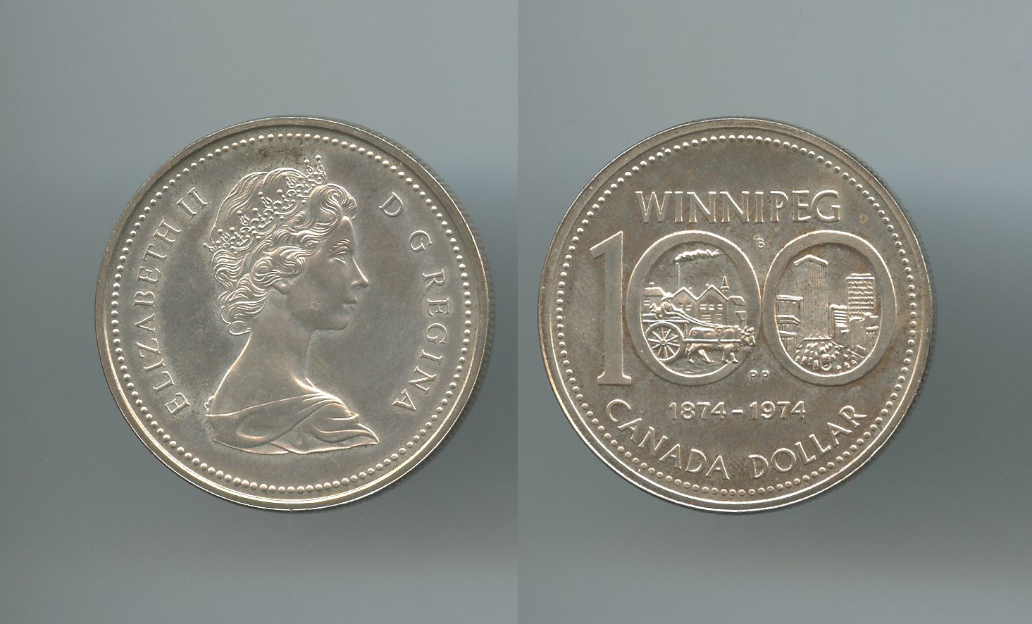 CANADA, Elizabeth II, Dollar 1974 WINNIPEG