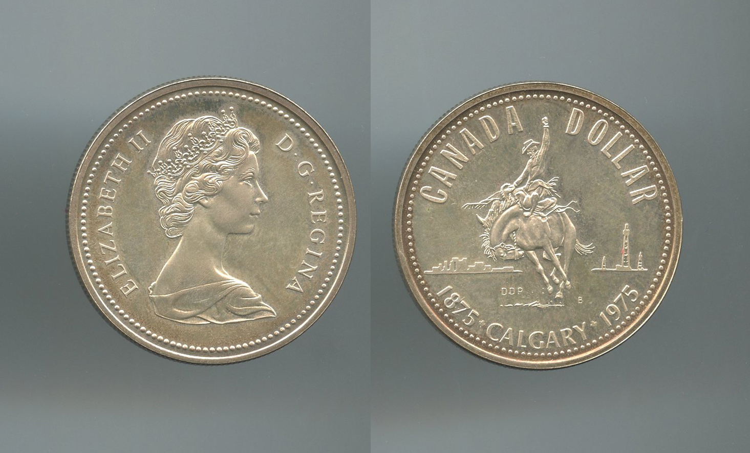 CANADA, Elizabeth II, Dollar 1975 CALGARY