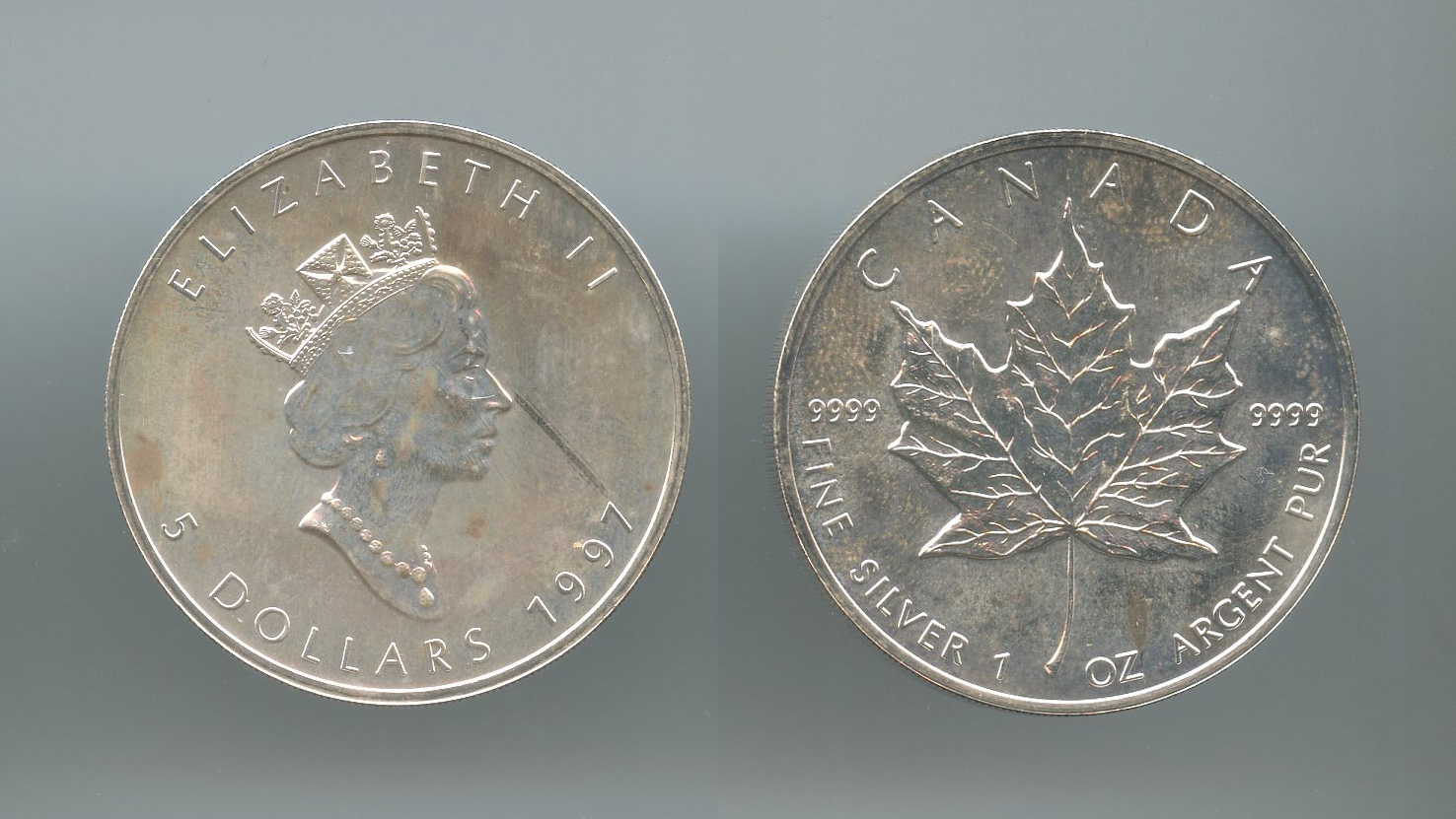 CANADA, Elizabeth II, 5 Dollars 1997 Maple