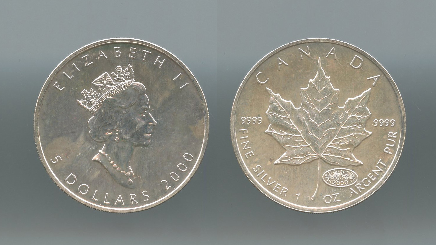 CANADA, Elizabeth II, 5 Dollars 2000 Maple