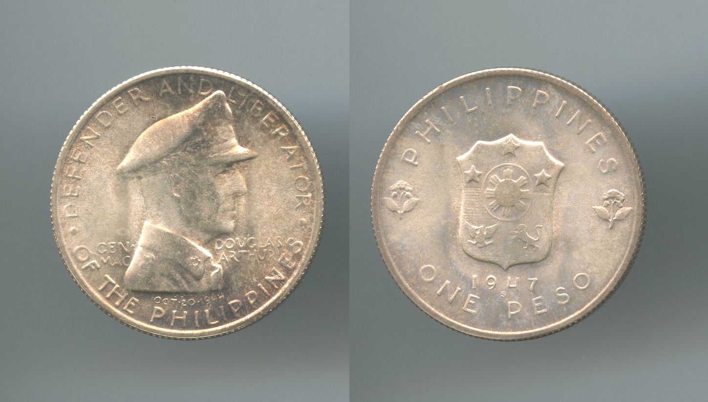 FILIPPINE, Peso 1947 S