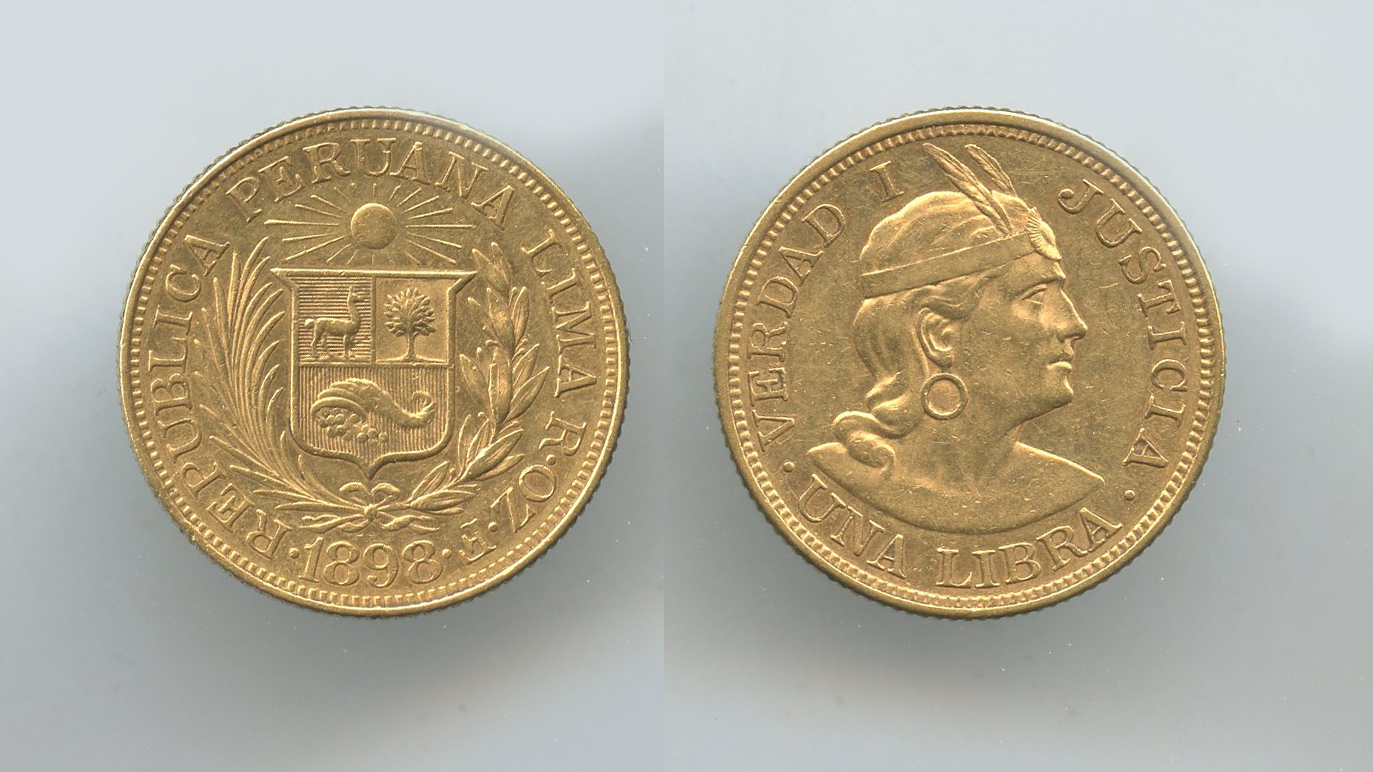 PERU, Libra 1898