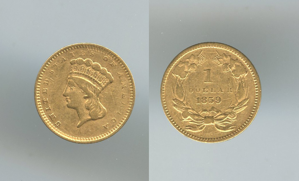 USA, Dollar 1859 "Indian Princess"