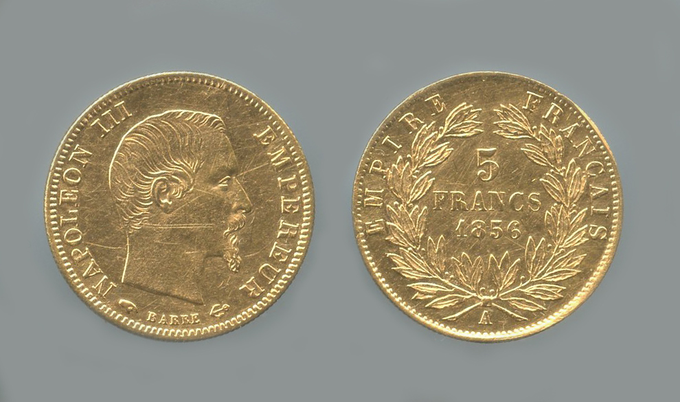 FRANCIA, Napoleone III (1852-1870) 5 Francs 1856 A
