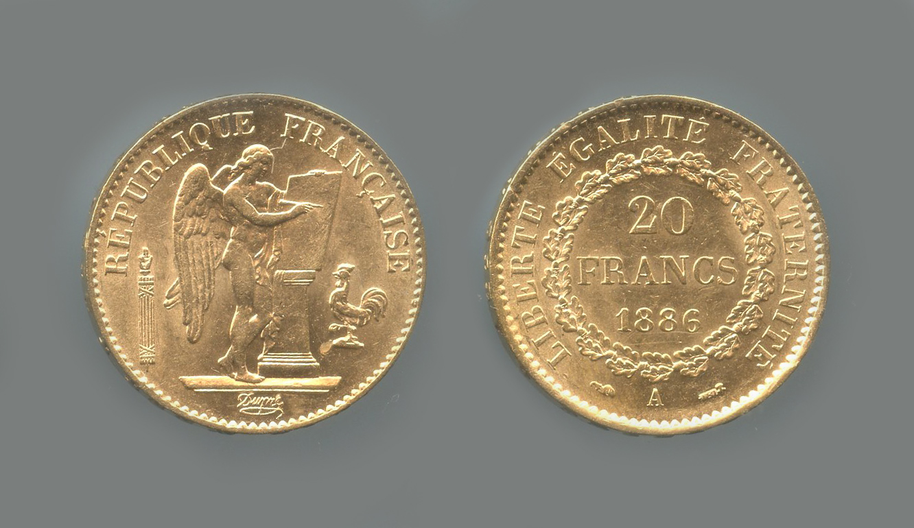 FRANCIA, Terza Repubblica (1870-1940) 20 Francs 1886 A