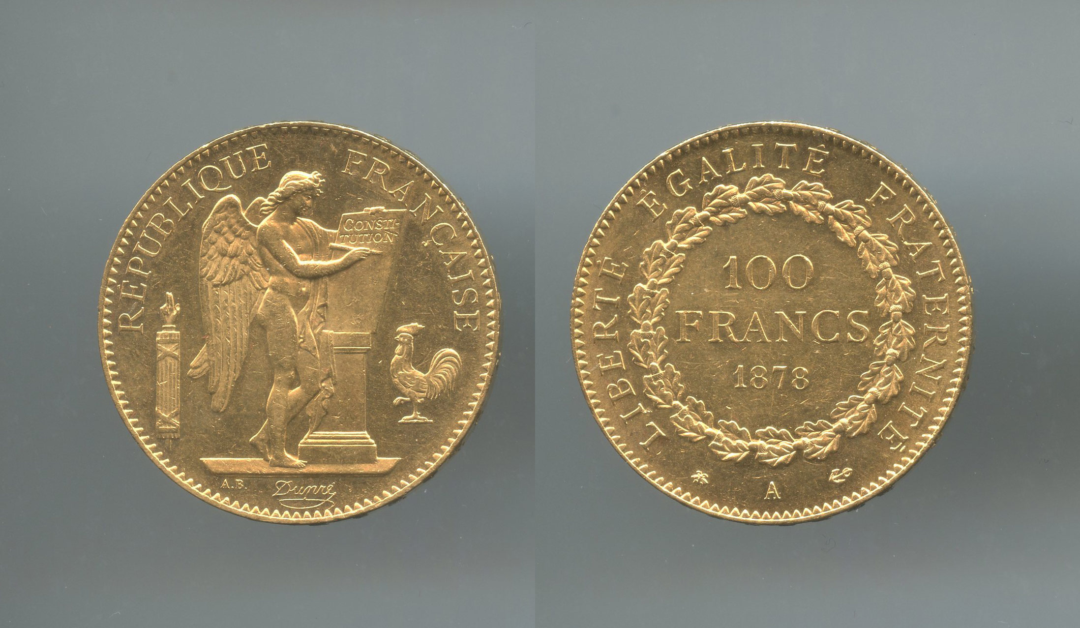 FRANCIA, Terza Repubblica (1870-1940) 100 Francs 1878 A FRANCIA, Terza Repubblica (1870-1940) 100 Francs 1878 A