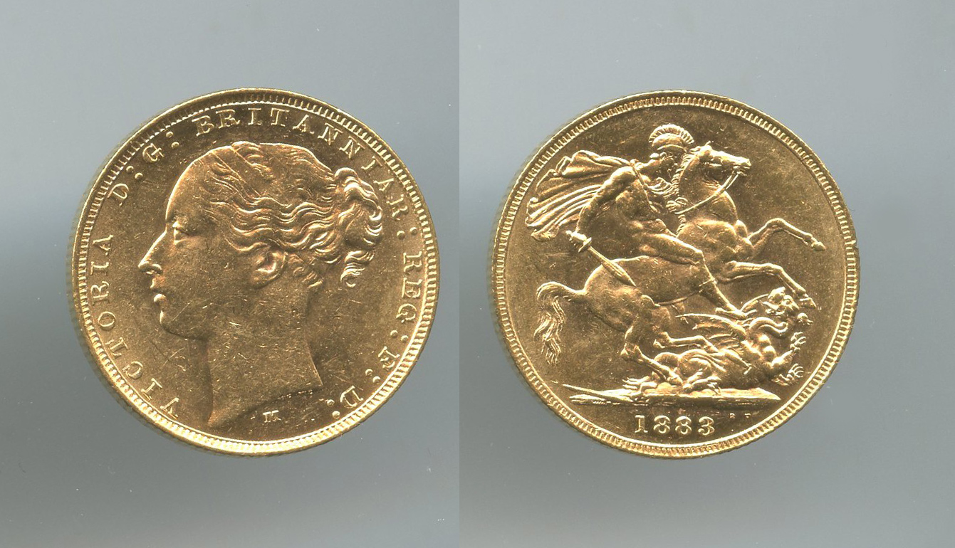 AUSTRALIA, Victoria (1837-1901) Sovereign 1883 M AUSTRALIA, Victoria (1837-1901) Sovereign 1883 M