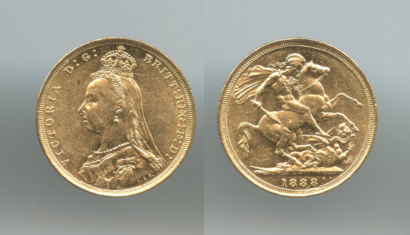 AUSTRALIA, Victoria (1837-1901) Sovereign 1888 S
