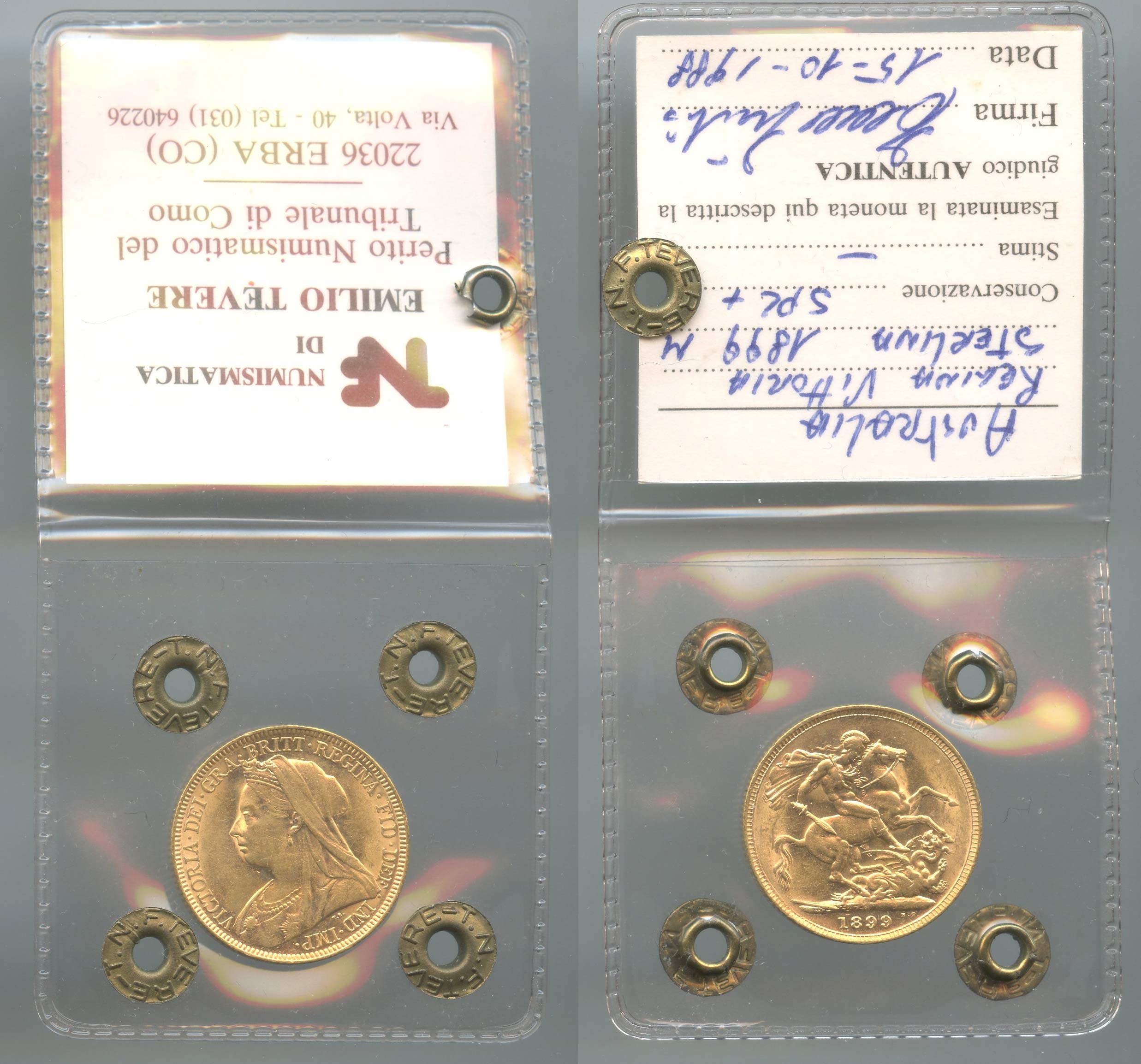 AUSTRALIA, Victoria (1837-1901) Sovereign 1899 M