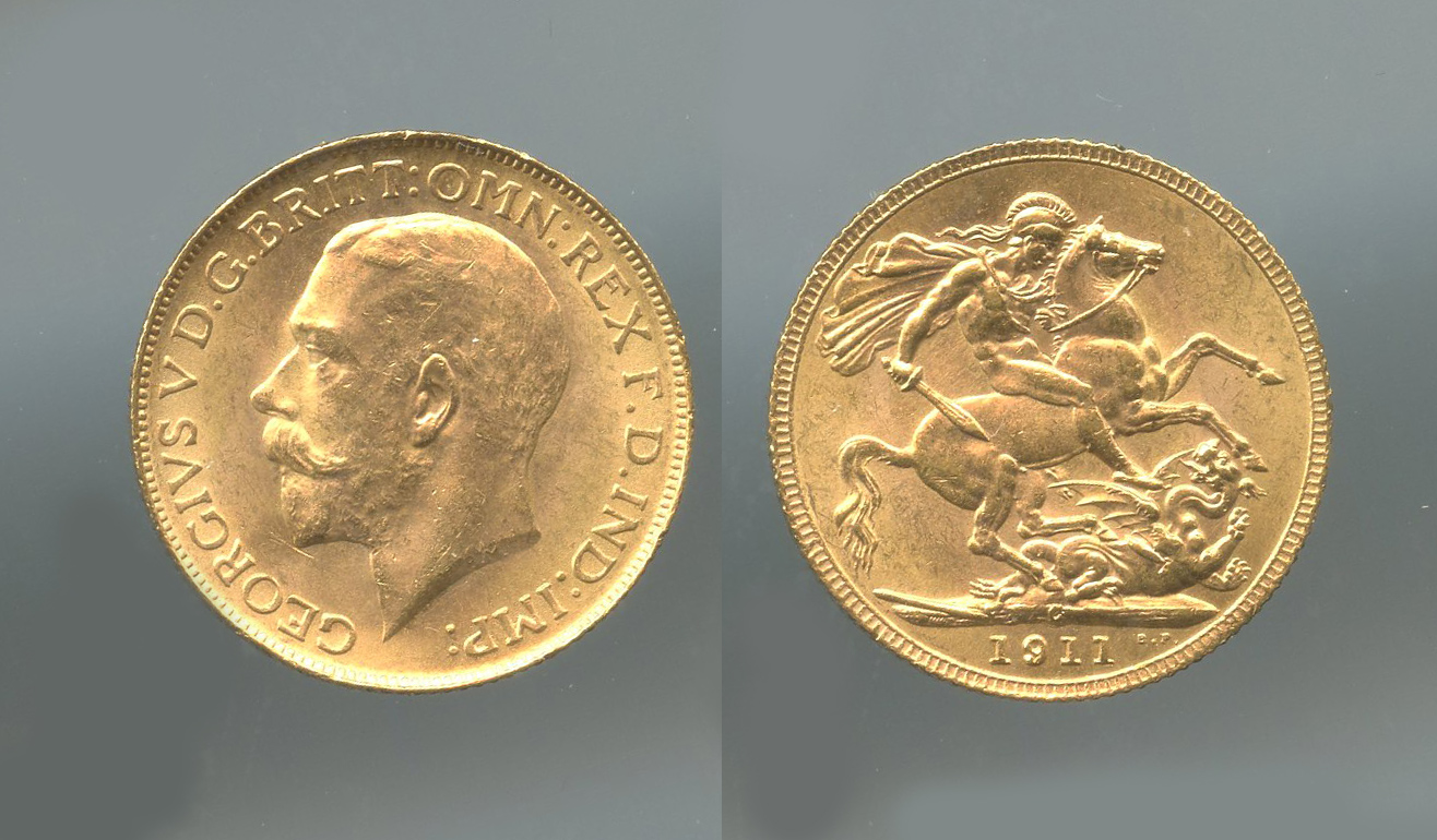 CANADA, George V (1910-1936) Sovereign 1911 C