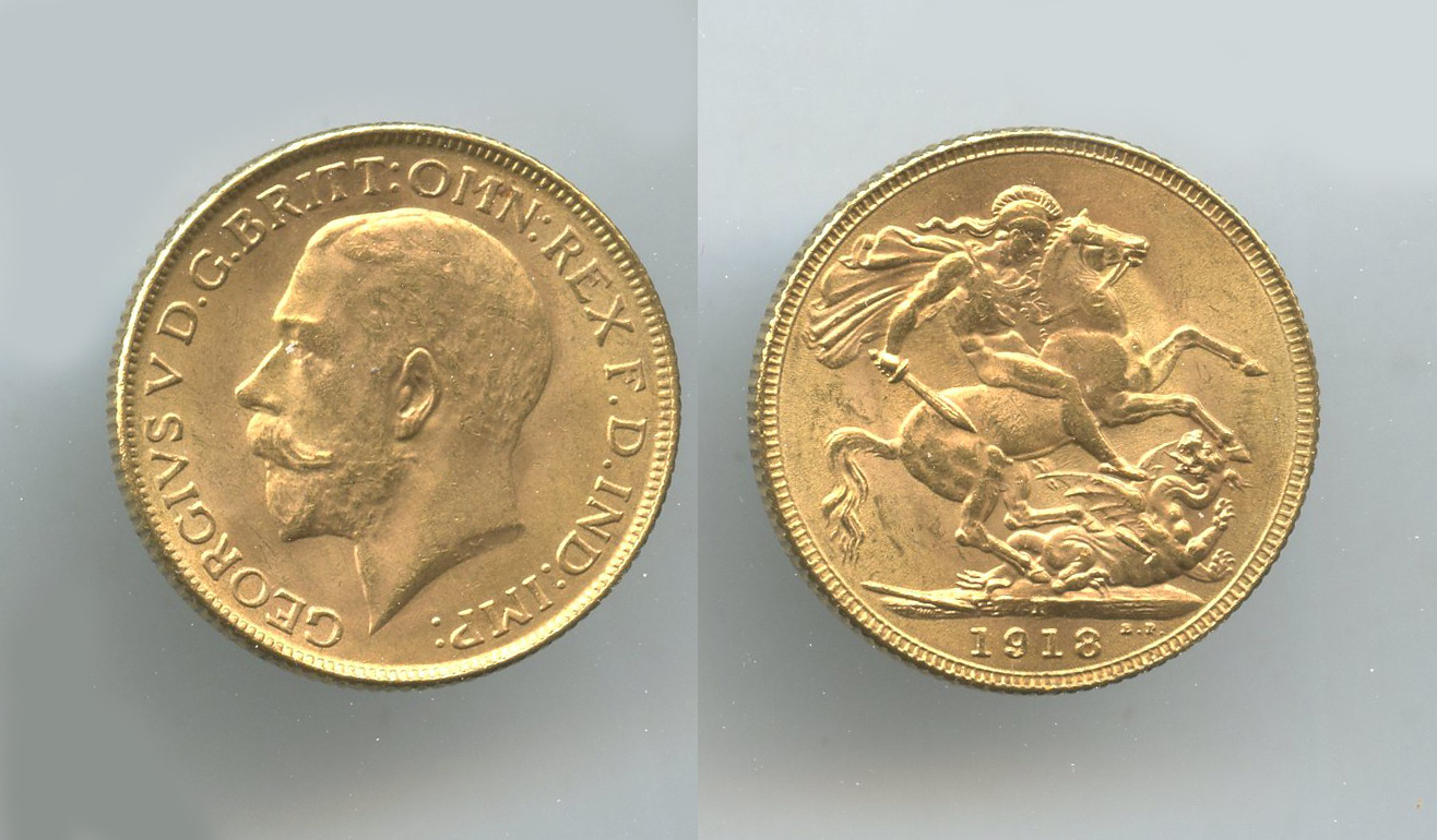 INDIA, George V (1910-1936) Sovereign 1918 I