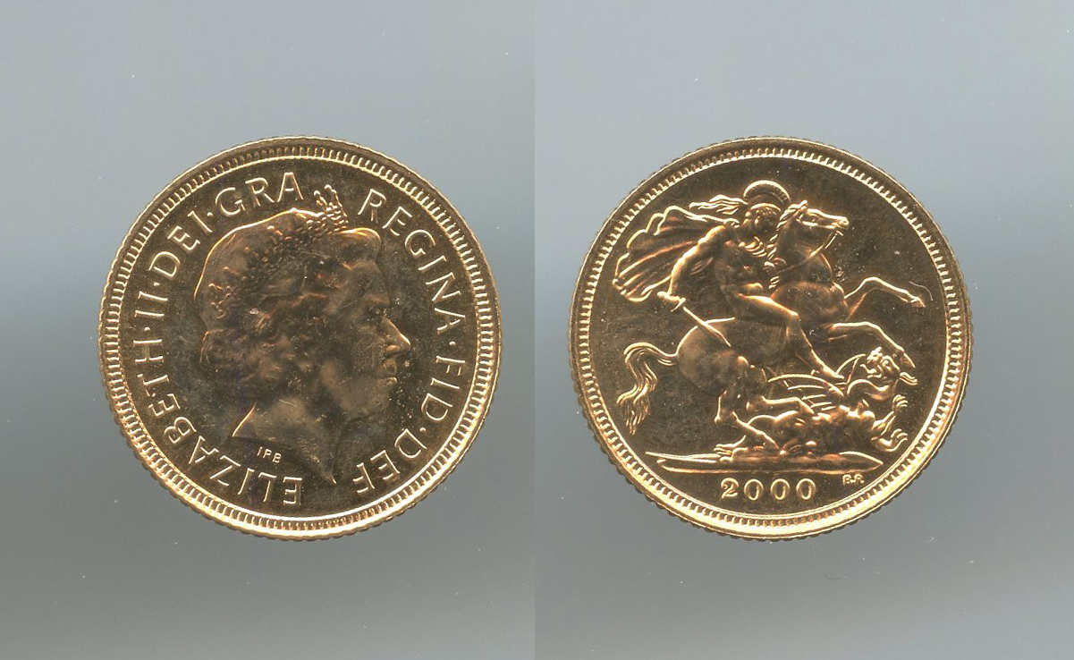 REGNO UNITO, Elizabeth II (1952-2022) Half Sovereign 2000