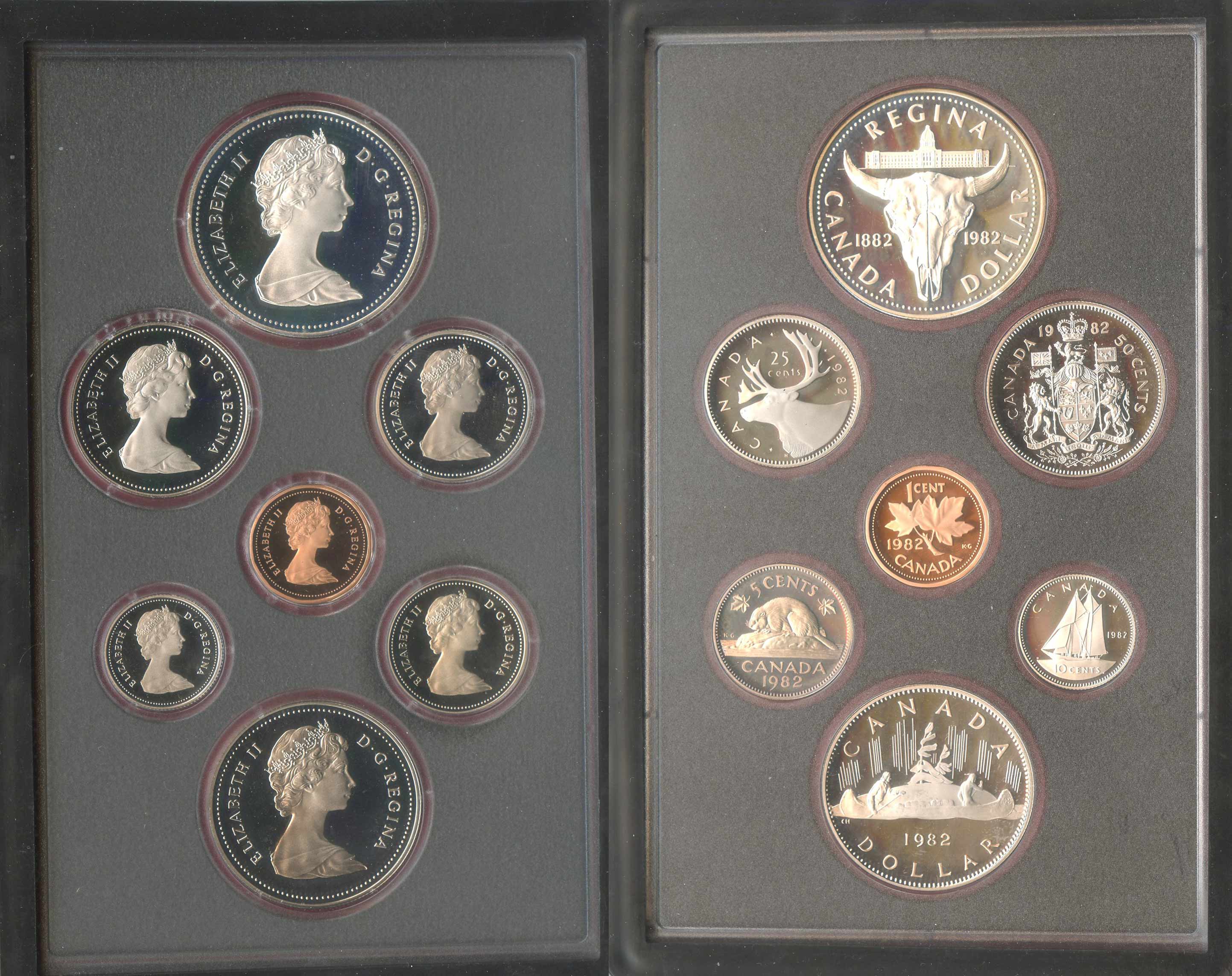CANADA, Proof set 1982 CANADA, Proof set 1982