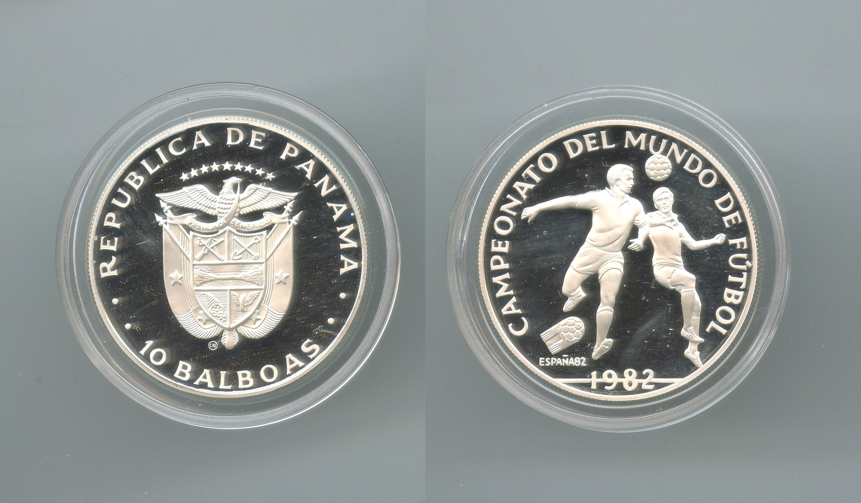 PANAMA, 10 Balboas 1982, "Mondiali di Calcio Spagna '82"