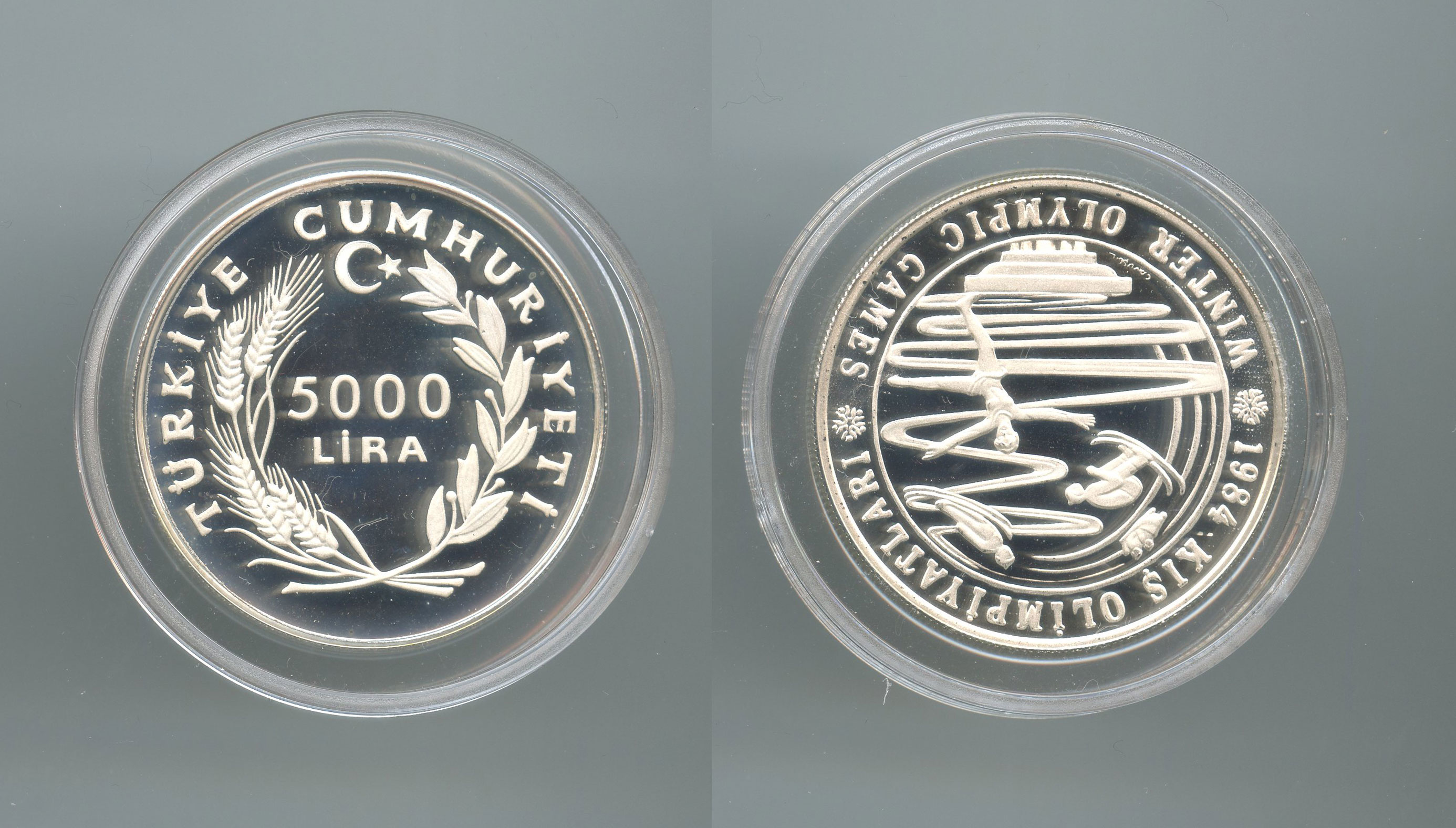 TURCHIA 5000 Lira 1984 "Olimpiadi Los Angeles '84"