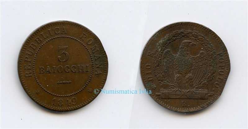 SECONDA REPUBBLICA ROMANA (1848-1849) 3 Baiocchi