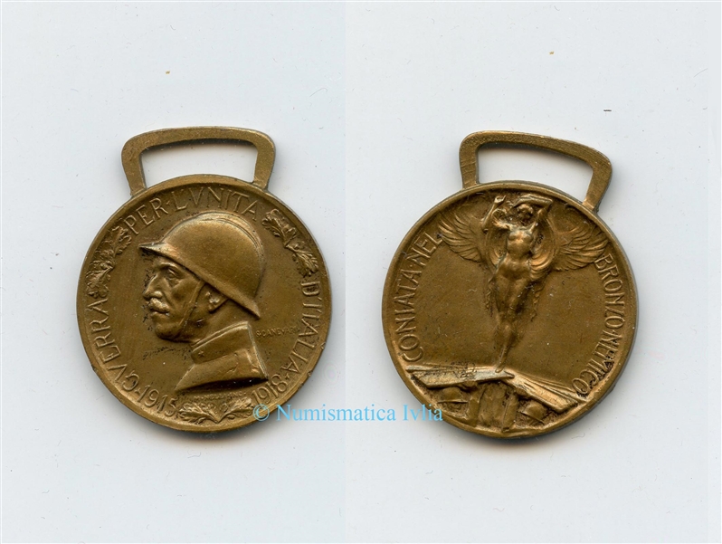 VITTORIO EMANUELE III (1900-1943) Medaglia guerra italo-austriaca