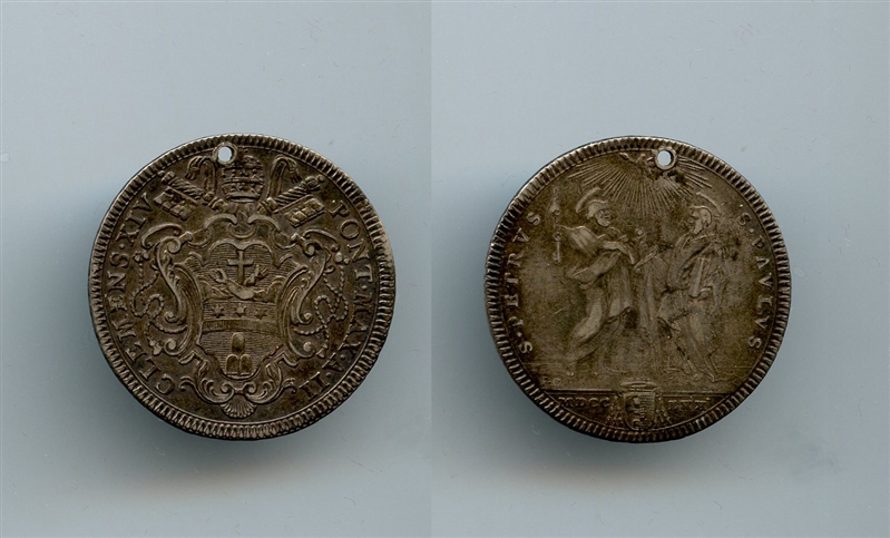 CLEMENTE XIV (1769-1774) Testone 1770 A. II