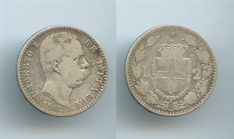 UMBERTO I (1878-1900) 2 Lire 1882