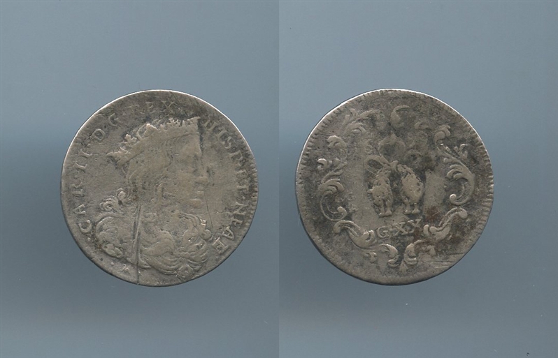 NAPOLI, Carlo II (1665-1700) Tar 1699