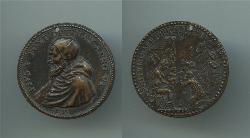 STATO PONTIFICIO, Pio V (1566-1572) Medaglia A. VI
