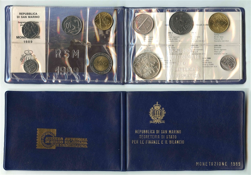 SAN MARINO, Serie Divisionale 1989