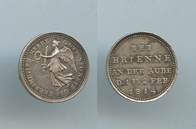 Siegespfennig 1814 (Pfennig della Vittoria) Brienne