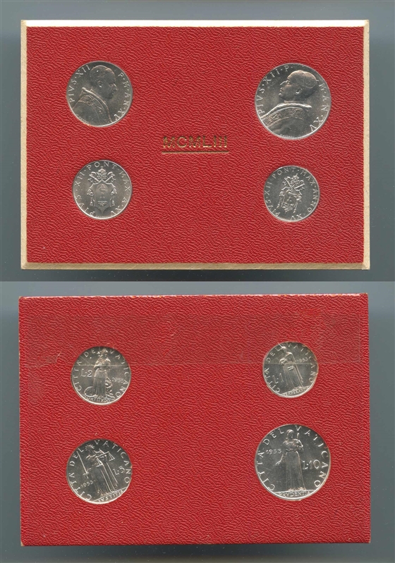 VATICANO, Pio XII (1939-1958) Serie Divisionale 1953 A. XV