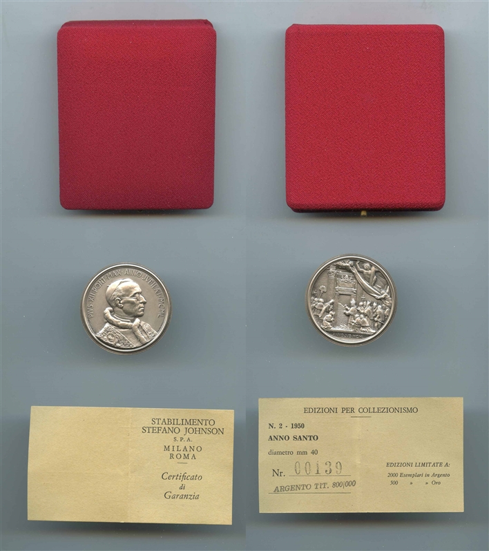 VATICANO, Pio XII (1939-1958) Medaglia 1950 "Anno Santo"