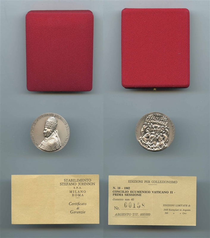 VATICANO, Giovanni XXIII (1958-1963) Medaglia Concilio Ecumenico Vaticano II - Prima sessione