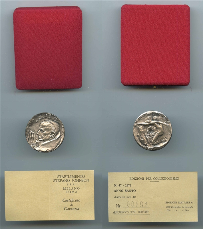 VATICANO, Paolo VI (1963-1978) Medaglia 1975 "Anno Santo"