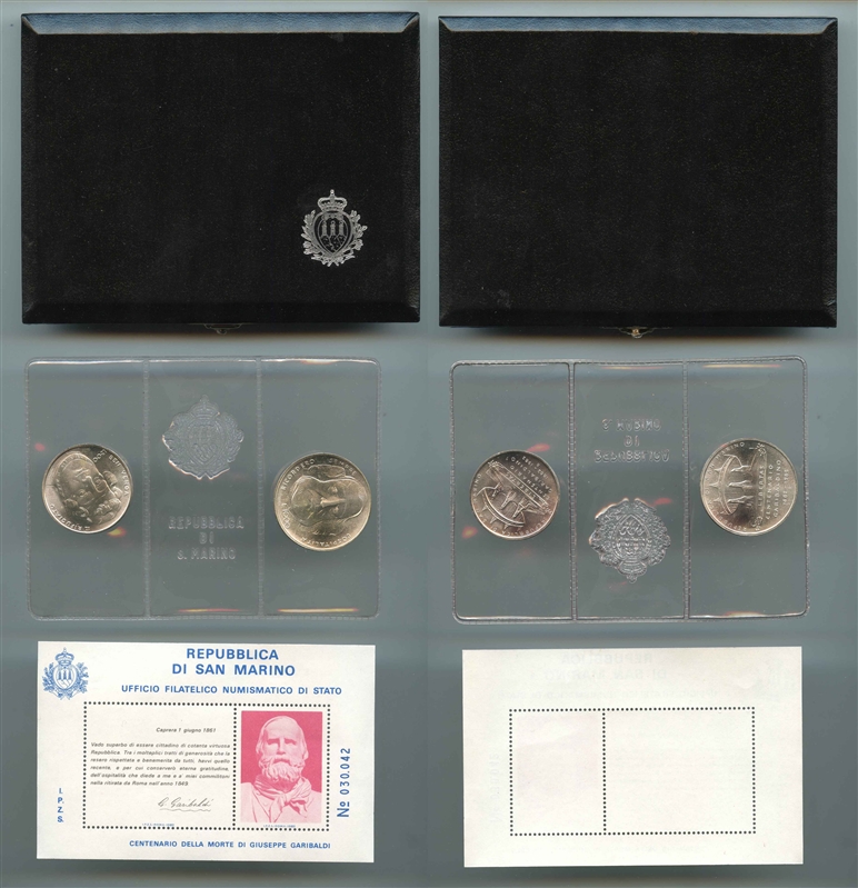 SAN MARINO, Dittico 1982 "Garibaldi"