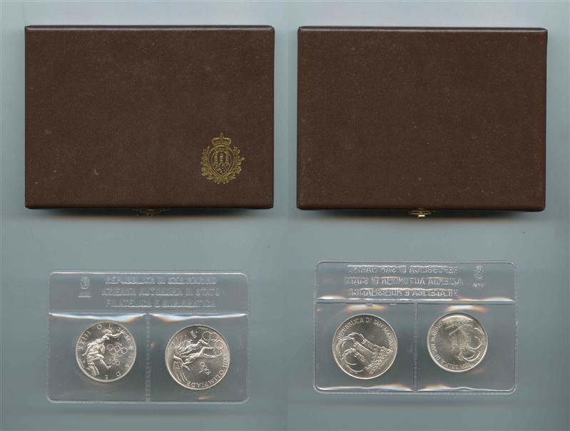 SAN MARINO, Dittico 1984 "Olimpiadi Los angeles"