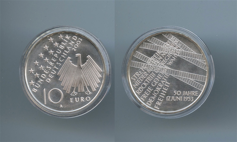 GERMANIA, 10 Euro 2003 A